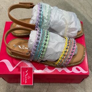 New Nina Multicolor Beaded Sandals